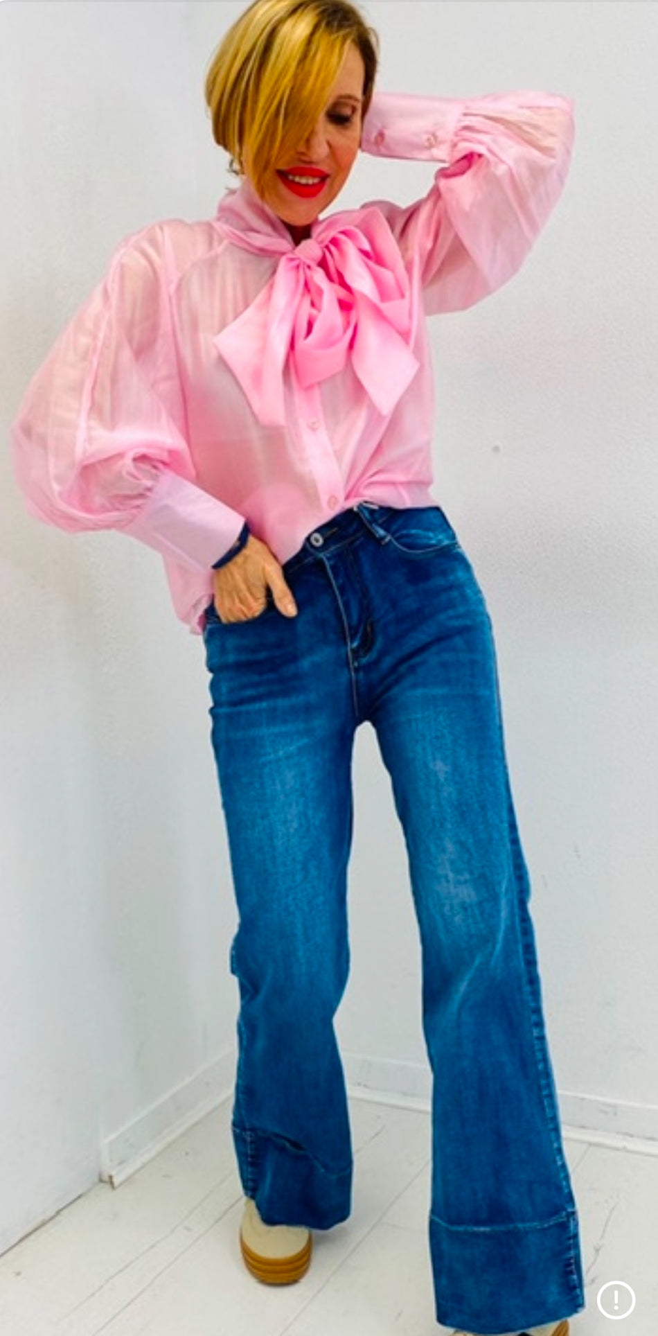Chemise modèle Cherry, rose