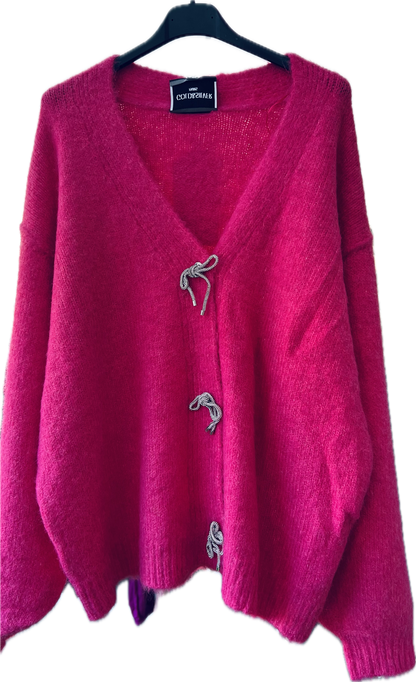 Gilet modele Bijoux, fushia