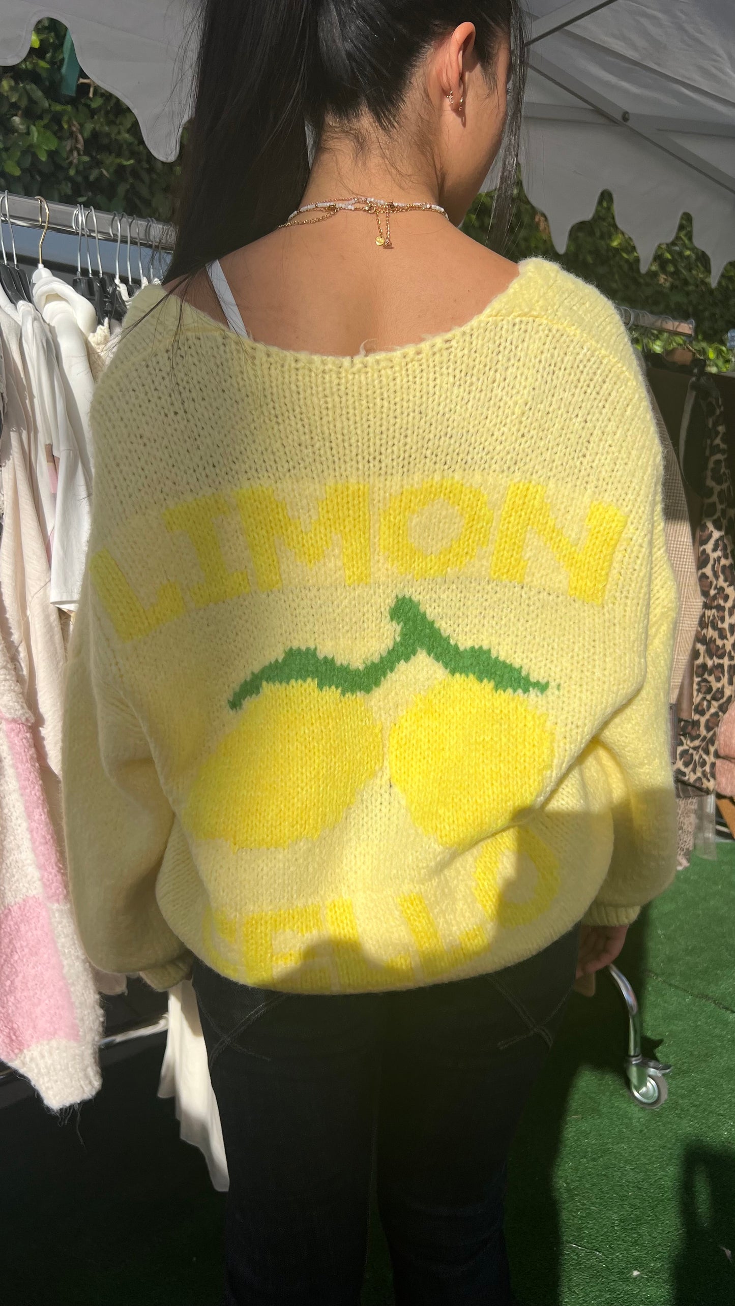 Gilet modèle Lemoncello, jaune