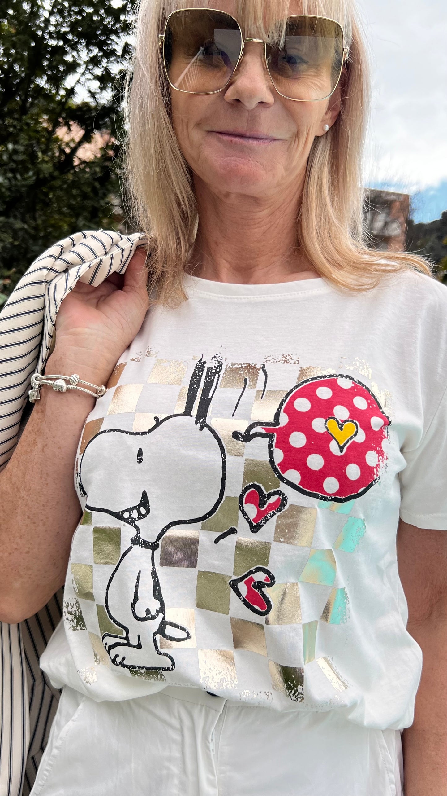 T-shirt modèle Snoopy modèle bulle